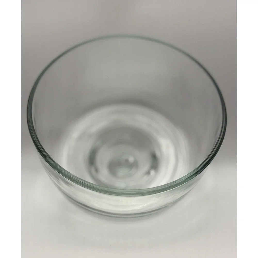 Round Wood Serving Tray w/ Floral Insert & Glass Dome Lid (Cloche) 12 in